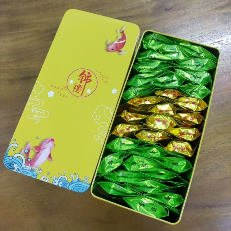 Chines Tea Premium Teh Cina Tie Guan Yin  Tea Gift Box Kemasan Kaleng 250gr  33s