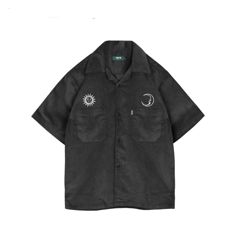 Kevas Moon Sun Corduroy Work Shirt