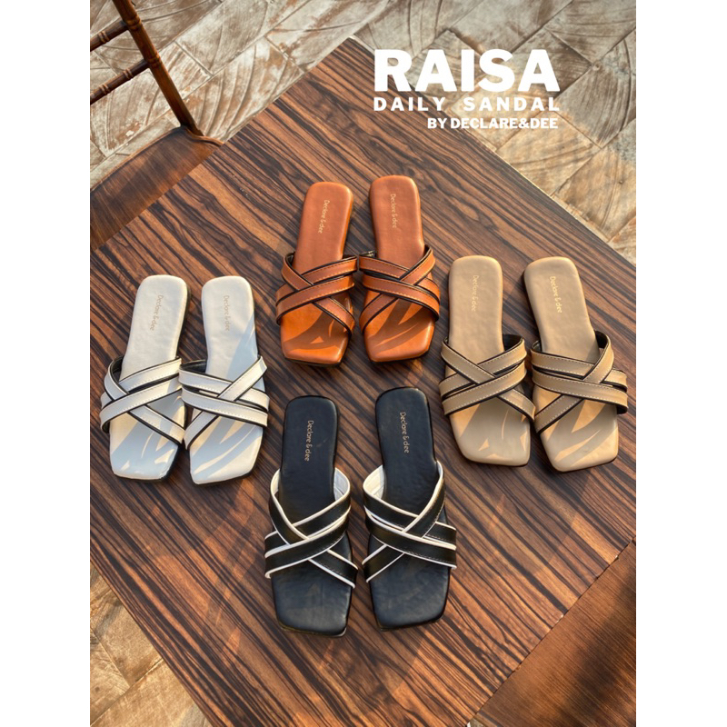 DECLARE&amp;DEE SANDAL WANITA DAILY FLAT RAISA