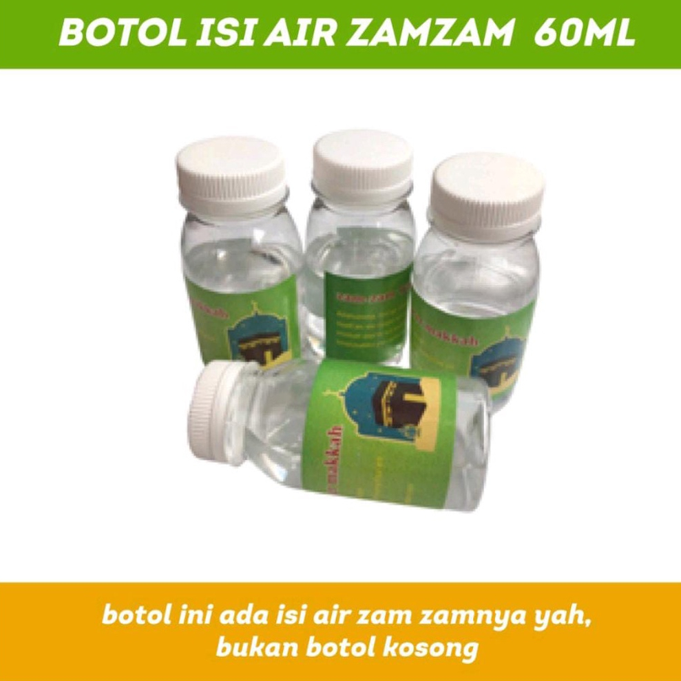 Air Zam-Zam ISI 60ml dalam Kemasan 80ml Paket 10pcs Original