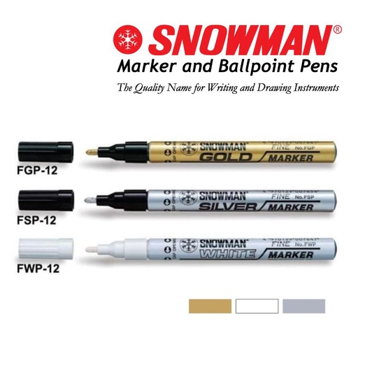 

Spidol White Paint Marker Putih / Emas / Silver Permanen- isi 12 pcs