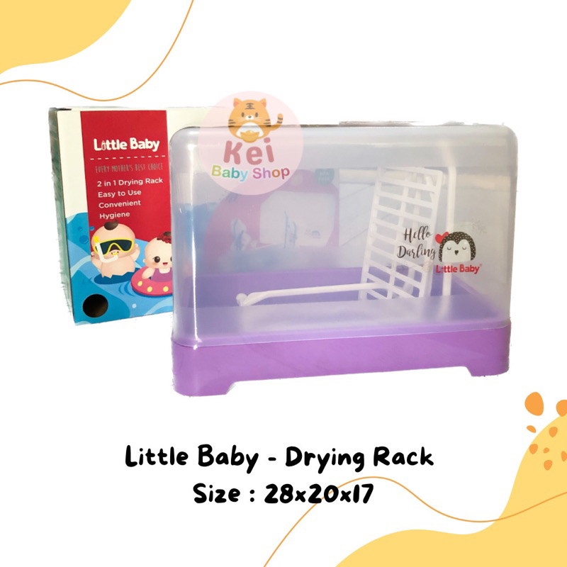 Rak Pengering Botol Susu Bayi Little Baby Fullset Drying Rack