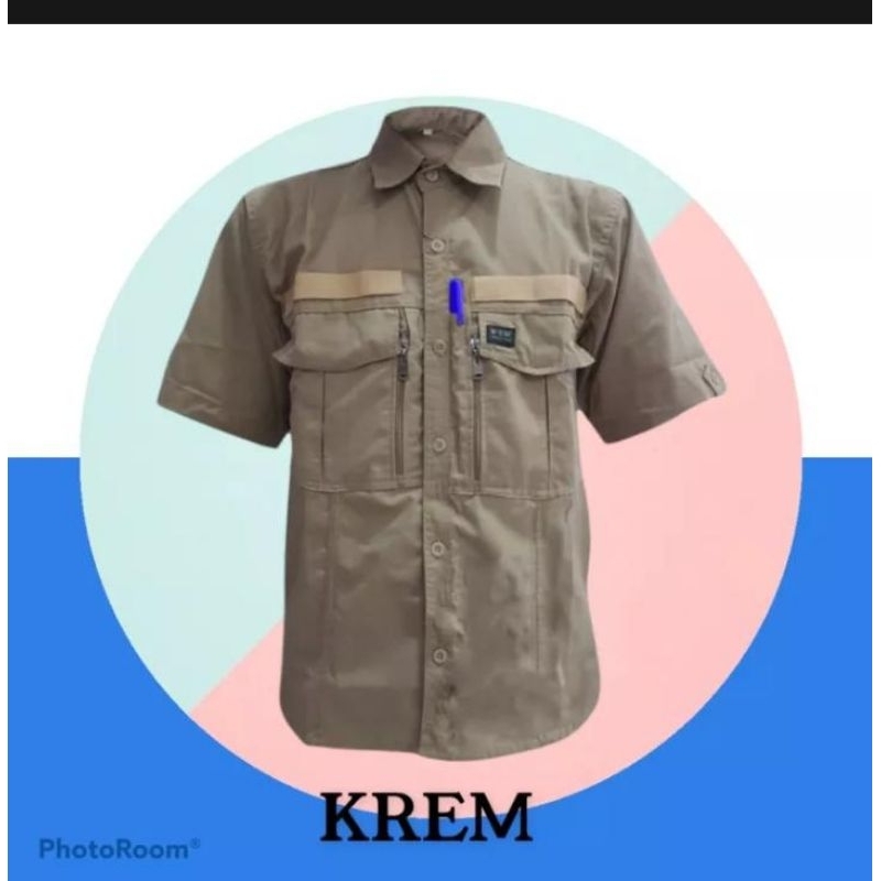 KEMEJA TACTICAL W_TAC  KEMAJA OUTDOR LENGAN PENDEK