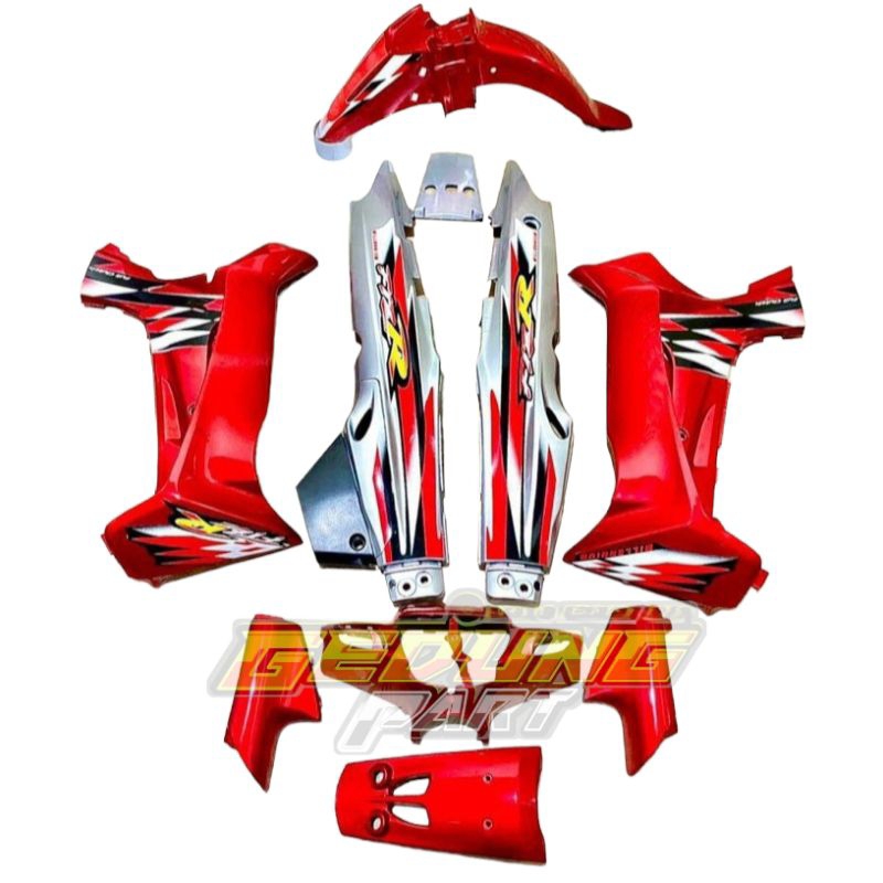 cover body fiz r full set bodi halus yamaha fiz r milenium merah marun silver fullset bodi fiz r