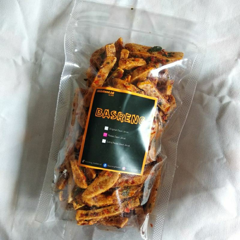 

BASRENG MADANI.ID - BASRENG PEDAS DAUN JERUK 150 GRAM