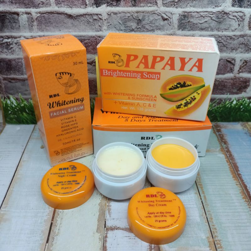 Paket Cream RDL 8 HARI Original 4in1 (Cream Siang Malam Sabun Serum)