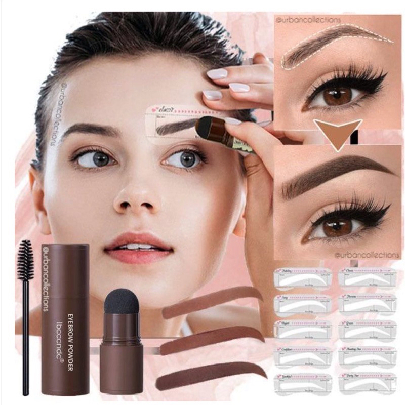 LENGKAP VARIAN IBCCCNDC REAL GRATIS ONGKIR STOK BANYAK ADA CETAKAN ALIS LENGKAP GRATIS ONGKIR INSTANT PAKET DENGAN CETAKAN (2023NEW) ibccc eyebrow Stamp&amp;Eyebrow Stamp Kit Waterproof cetakan alis with 10 Reusable Long Lasting Hairline Shadow