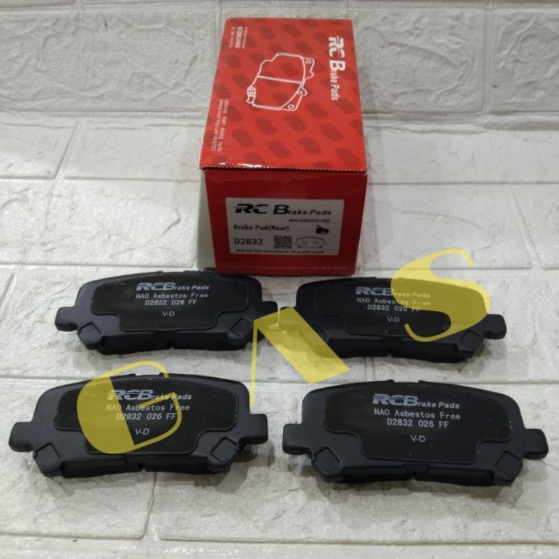 Kampas rem brake pad belakang Hiace Premio Merk RCB 4pcs