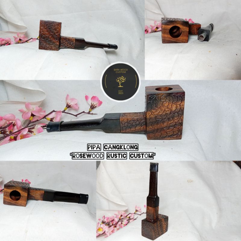 pipa cangklong / cangklong model kotak rustic kayu sonokeling pilihan