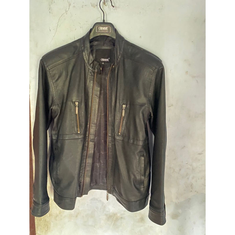jaket kulit asli merk Cardinal