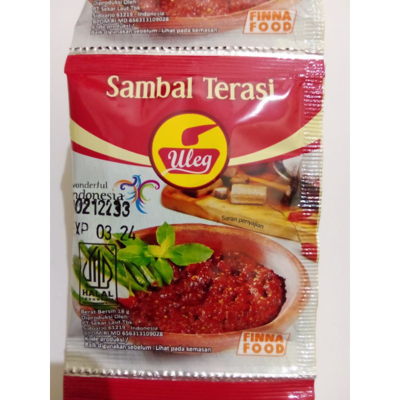 

Sambal ulek, sambal terasi 18gr