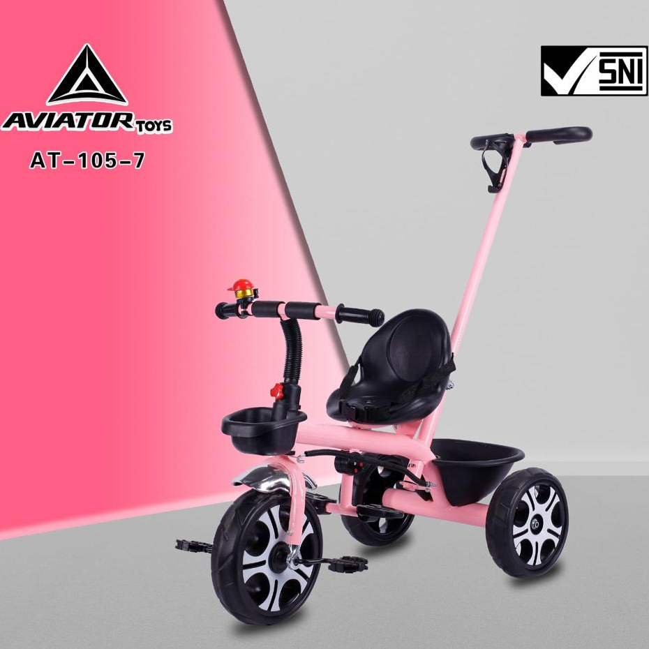 Sepeda balita roda tiga aviator AT 105-7 AT 7711 cupid 1901 icycle sepeda anak roda tiga tricycle baby stroller kereta dorong anak bayi dorongan anak bayi i cycle AT105-7 AT7711 ET1265 ET 1265 ET1267 ET 1267 AT7705 AT 7705 AT7702 AT 7702 AT7713 AT 7713