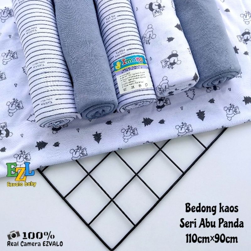 Bedong kaos bayi seri abu multifungsi