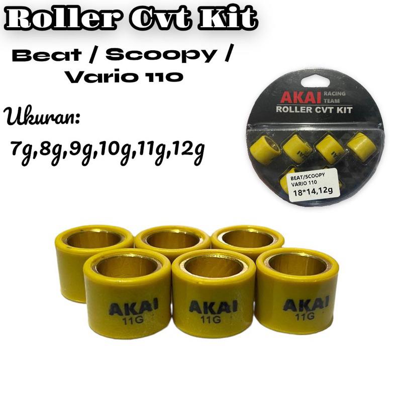 Roller Racing AKAI Original Ready Motor Vario,Beat,Scoopy,Nmax,Aerox,Pcx,Fino,Mio,Mio Soul,Xeon Dan Motor Lain Nya