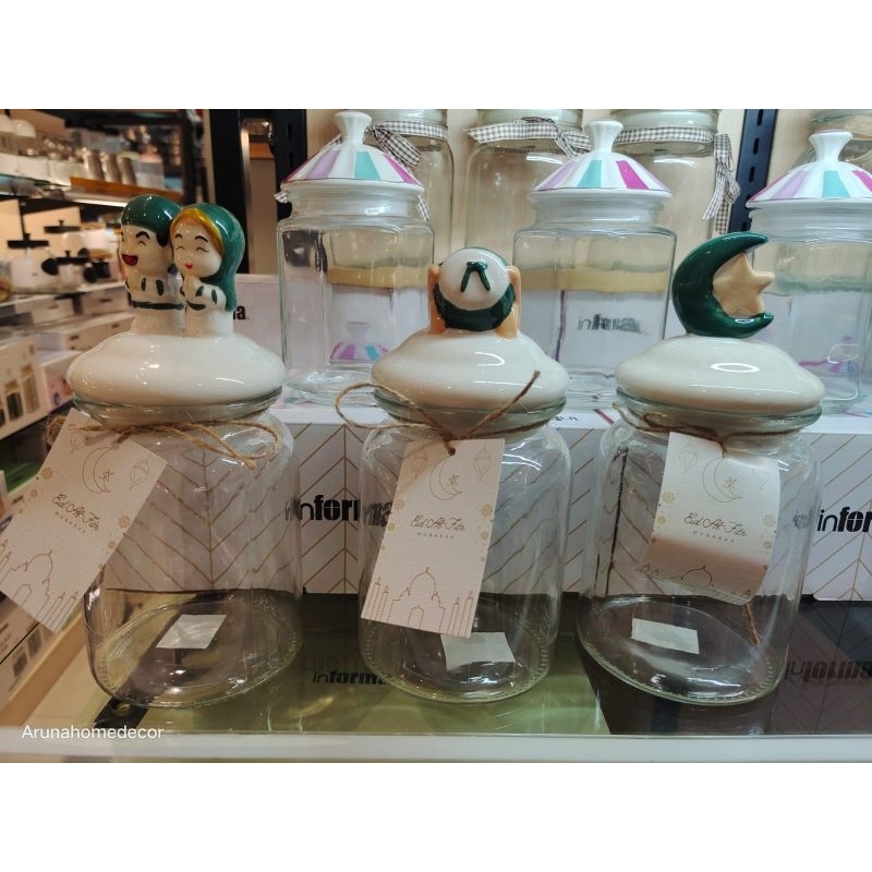 NC Informa Toples lebaran / Toples ied mubarak / Toples unik / Informa Set toples 3 pcs