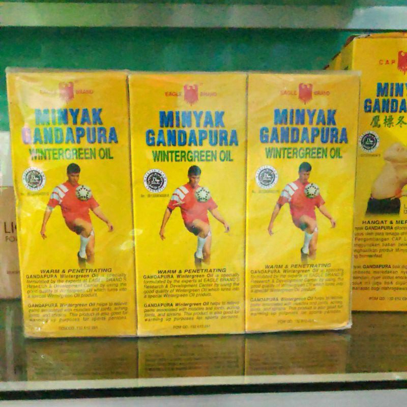 Gandapura Minyak Pijat 30ml Caplang wintergreen oil gandapuro hangat nyeri otot keseleo encok caplang obat