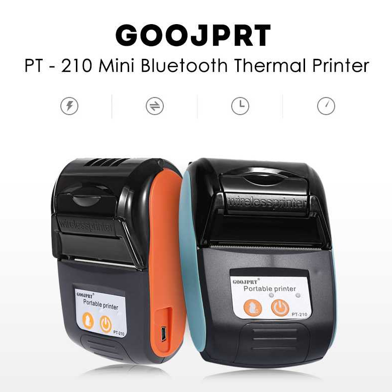 GOOJPRT POS Bluetooth Thermal Receipt Printer 58mm - PT210