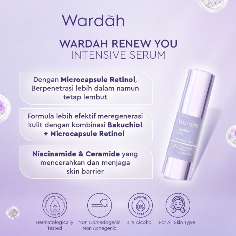 Wardah Renew You Series BPOM | Wardah Anti Aging Serum | Wardah Renew You Facial Wash