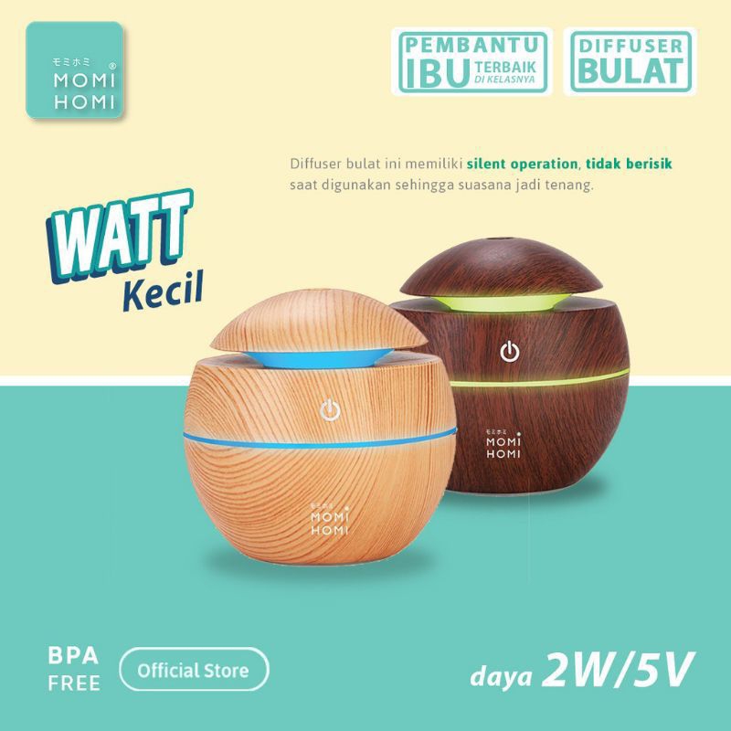 Humidifier Aroma Terapi Diffuser Bulat Free Essential oil Aroma Therapy