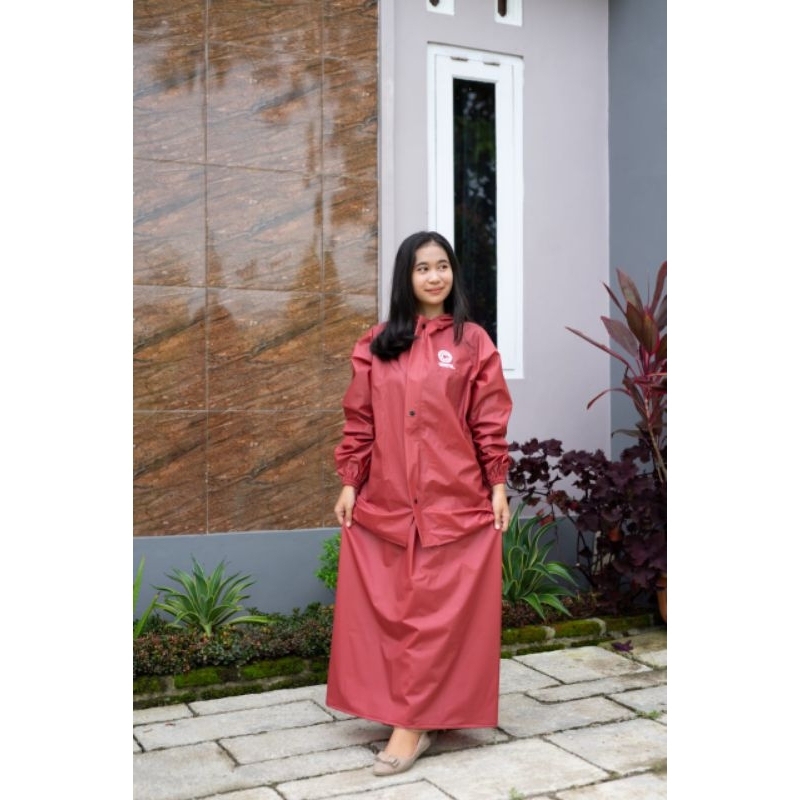 JAS HUJAN, RAINCOAT Setelan Rok Anti Rembes By CRYSTAL