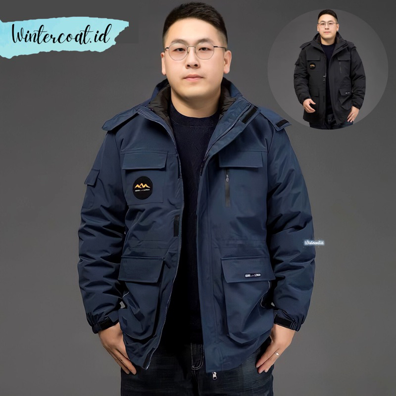 Coat winter jefri big size jumbo jaket musim dingin pria wanita unisex gunung import men jacket hangat