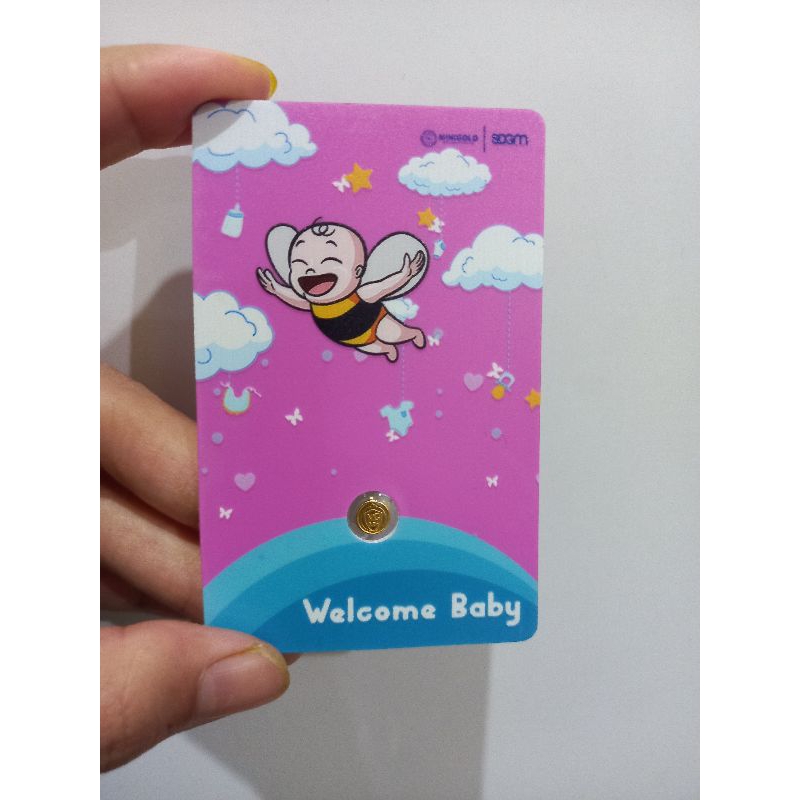 MiniGold NewBorn Series 0.25 gram | logam mulia 24 karat | emas batangan murni | fine gold 99.99% | 