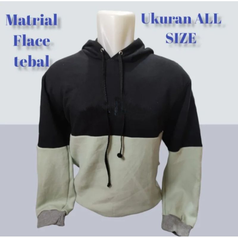 Sweater hodie kombinasi pria dan wanita