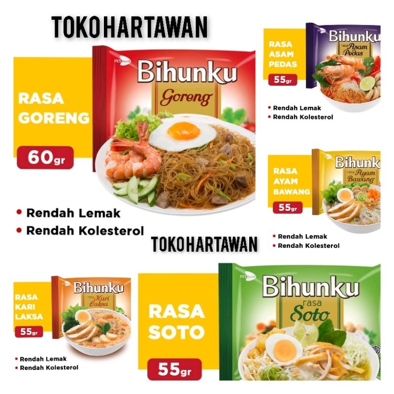 Bihunku Goreng dan Kuah