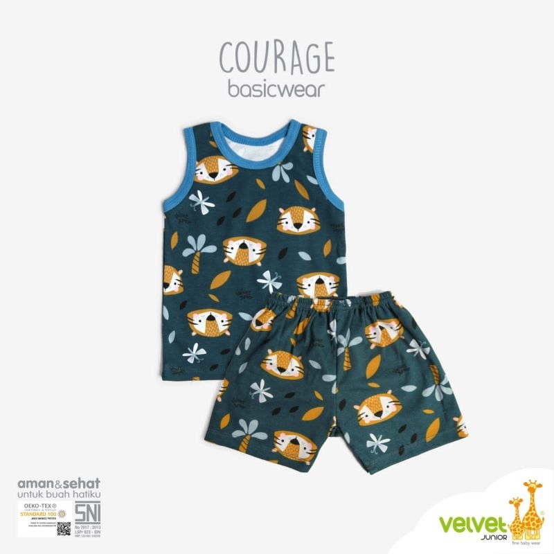 Velvet Courage Stelan Oblong Kutung 1 stel