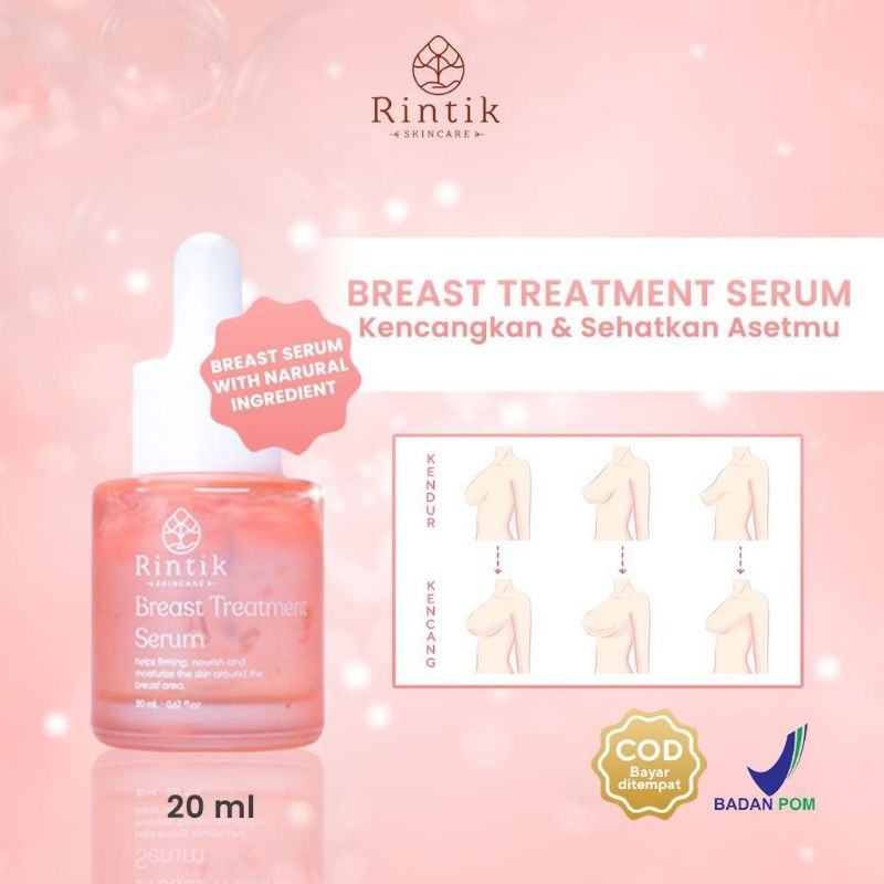 RINTIK BREAST TREATMENT SERUM PEMBESAR PAYUDARA / pembesar payudara ampuh permanen / pembesar payudara permanen dan cepat / pembesar payudara bpom / pengencang payudara bpom / alat pembesar payudara / serum cream minyak obat pembesar payudara permanen