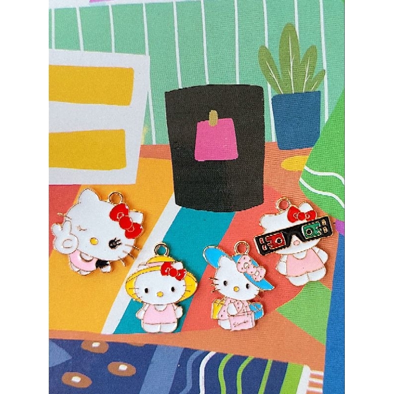 ENAMEL CHARM HELLO KITTY #1