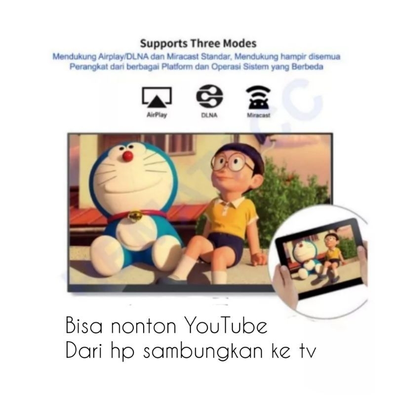 ANYCAST DONGLE TV ANYCAST + SAMBUNGAN HDMI L / ALAT UNTUK MENYAMBUNGKAN HP KE TV / PENGHUBUNG PENYAMBUNG HP KE TV LED LCD