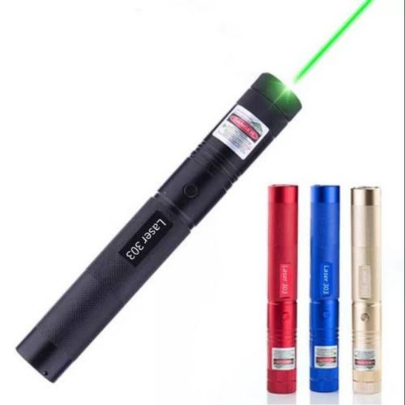 GREEN LASER POINTER /  LASER HIJAU JARAK JAUH / LASER GREEN POINTER 303 / LASER POINTER HIJAU 303