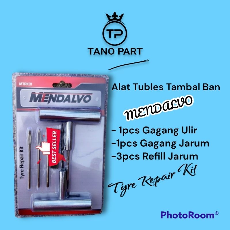 Alat Tubles Tambal Ban Mendalvo Tyre Repair Kit