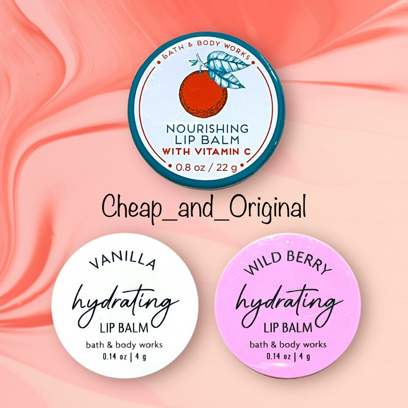 Jual Lip Balm With Vitamin C / Hydrating Wild Berry / Hydrating Vanilla