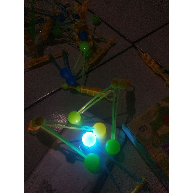 Lato lato gagang mini tembus cahaya