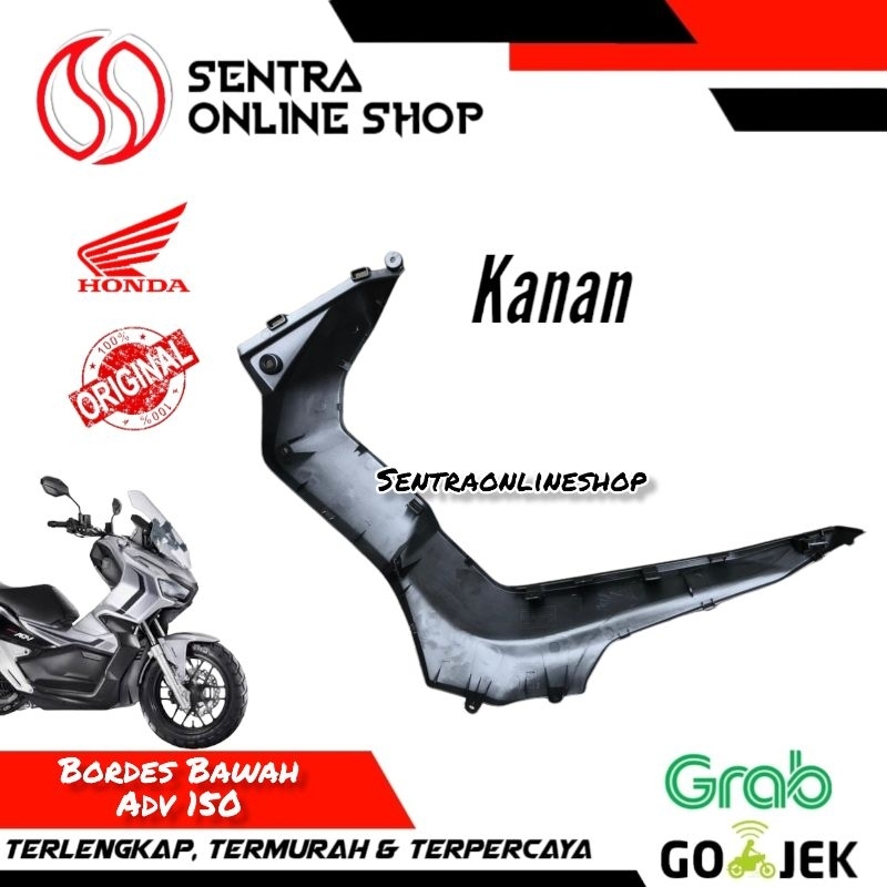 Cover r floor side dek bordes bawah kanan adv 150 hitam doff dop original