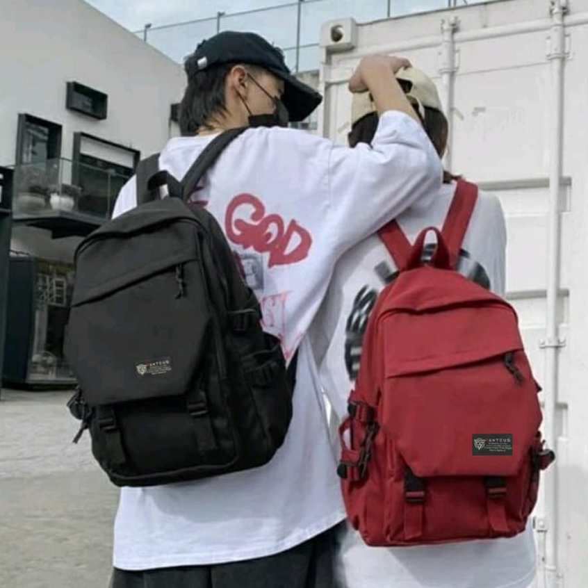 Tas Ransel Backpack Fashion Tas Laptop Gendong  Style Korea