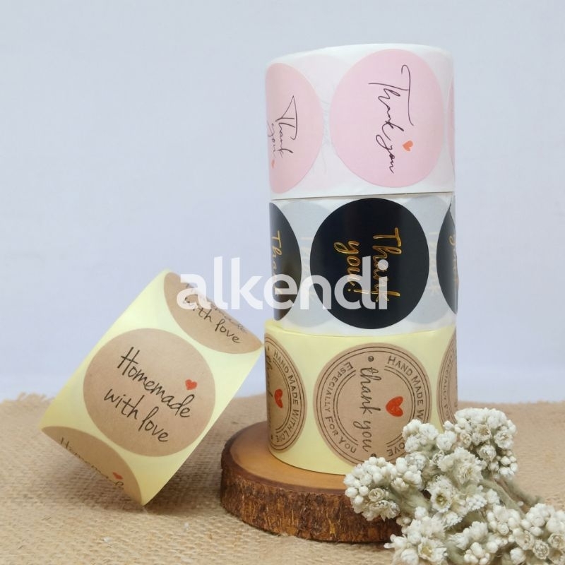 

[ROLL] STIKER LABEL TERIMAKASIH - THANK YOU 38 MM - 500 PCS | Sticker Ucapan Unik