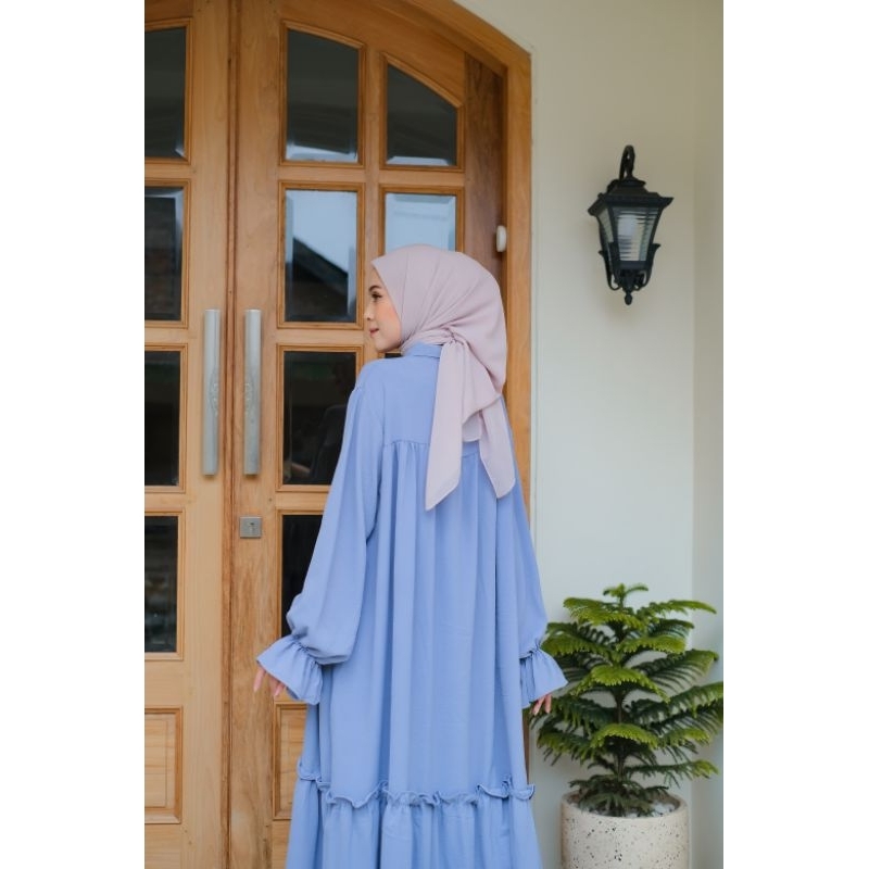 Queena Dress crincle kekinian