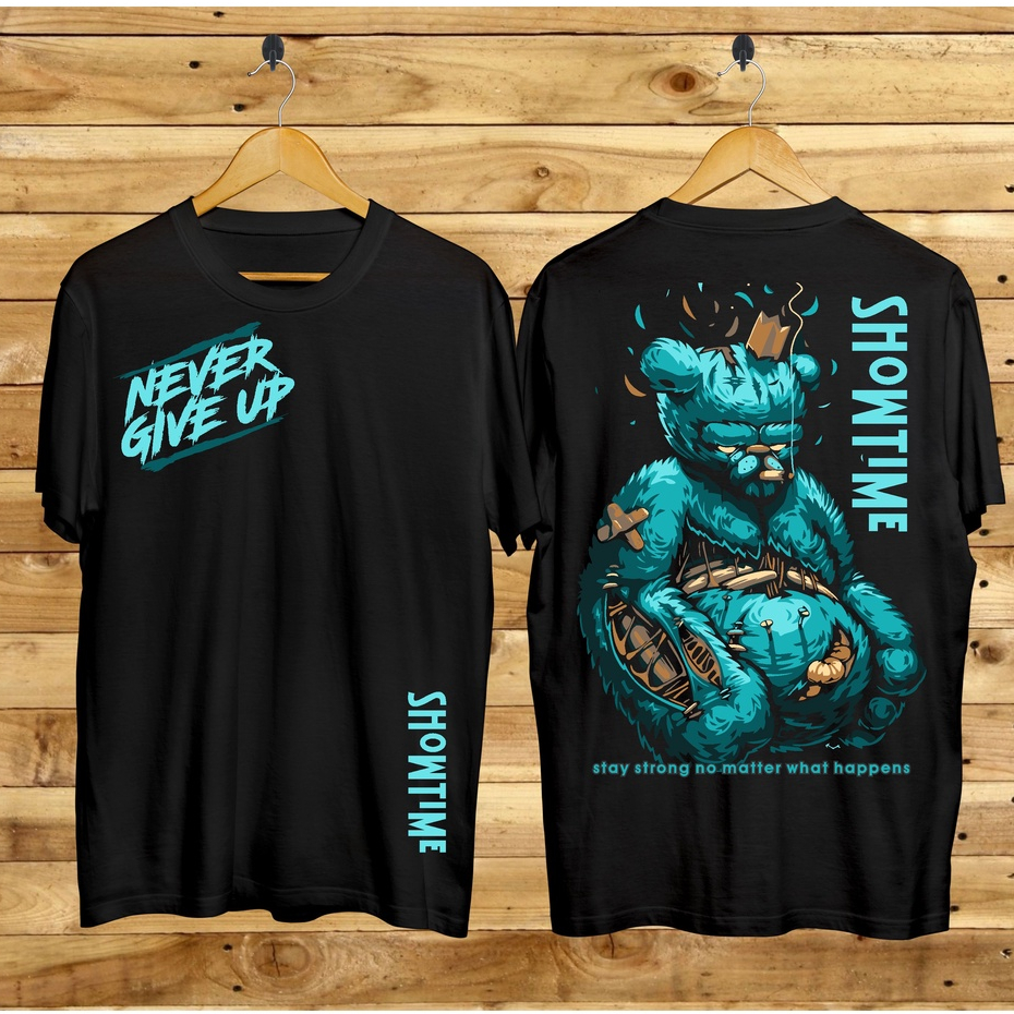 Baju Kaos Distro Tshirt Pria Wanita Boneka Keren Lengan Pendek Stay Strong Terbaru Cewek Cowok Motif Sablon Bergambar Samurai Dragon Cod Couple Unisex