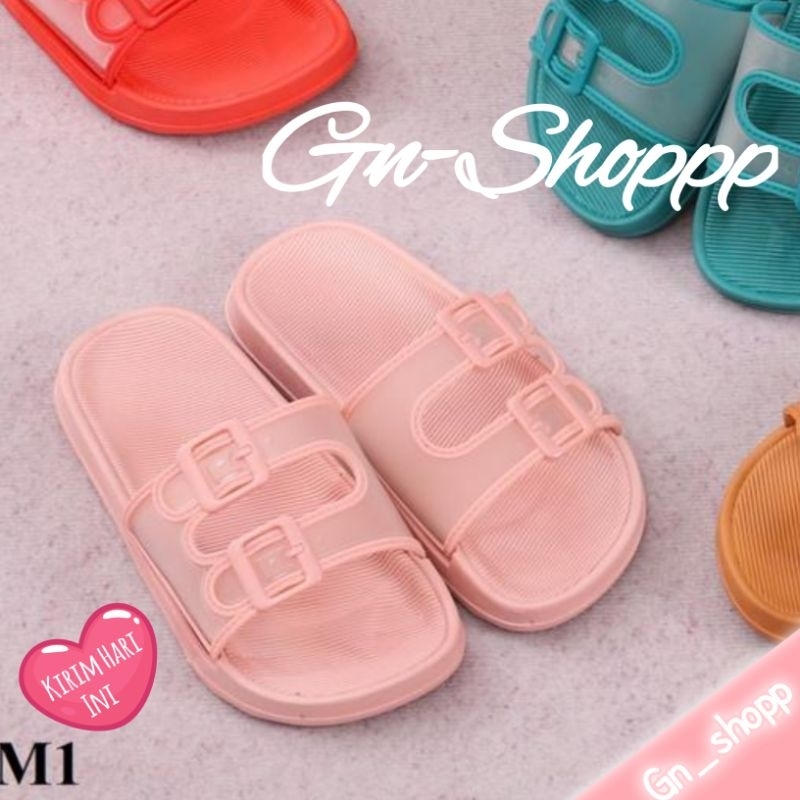 30-35 Sandal Ban 2 Anak Transparan Import Terbaru V202-M1