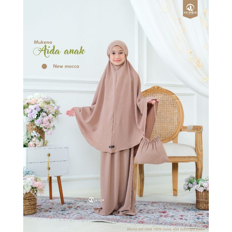 MUKENA AIDA ANAK/MUKENA CRINKLE ANAK/MUKENA ANAK TERMURAH