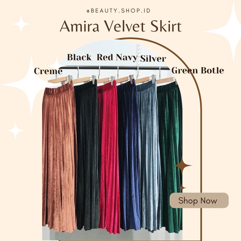 [SYSLABEL] Wendys Skirt - Rok Velvet Bludru Premium