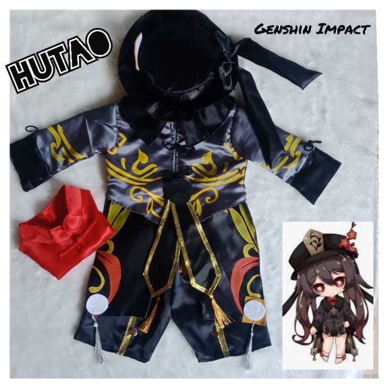 Kostum Hutao Cosplay Genshin Impact Kostum Anime Hutao