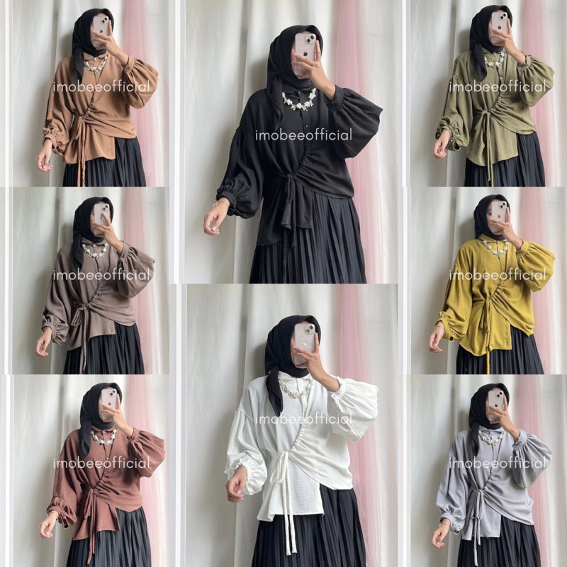 LIVIA BLOUSE CRINKLE TALI SERUT // BLOUSE BALON TALI SERUT