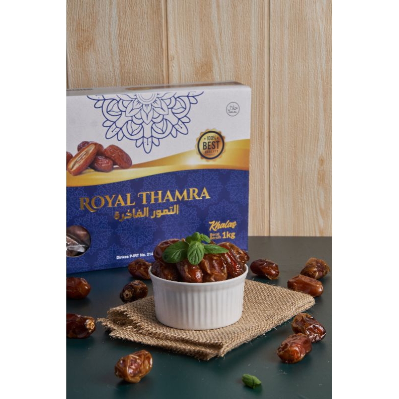 Buah Kurma Thamra Tamr Thamr Khalas Royal Thamra Satu Kilo
