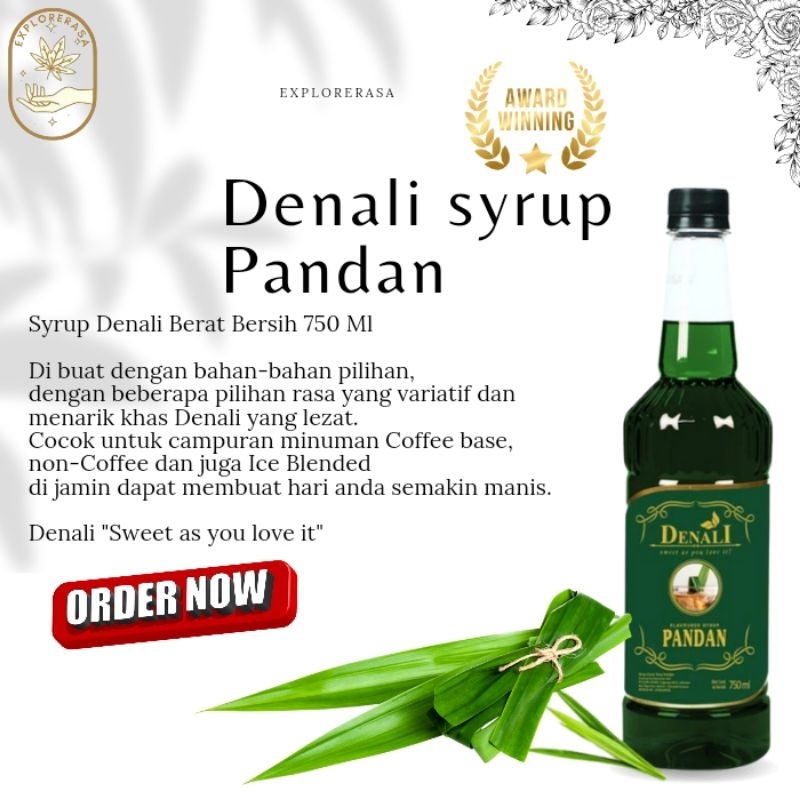 

Denali syrup rasa Pandan 750ml