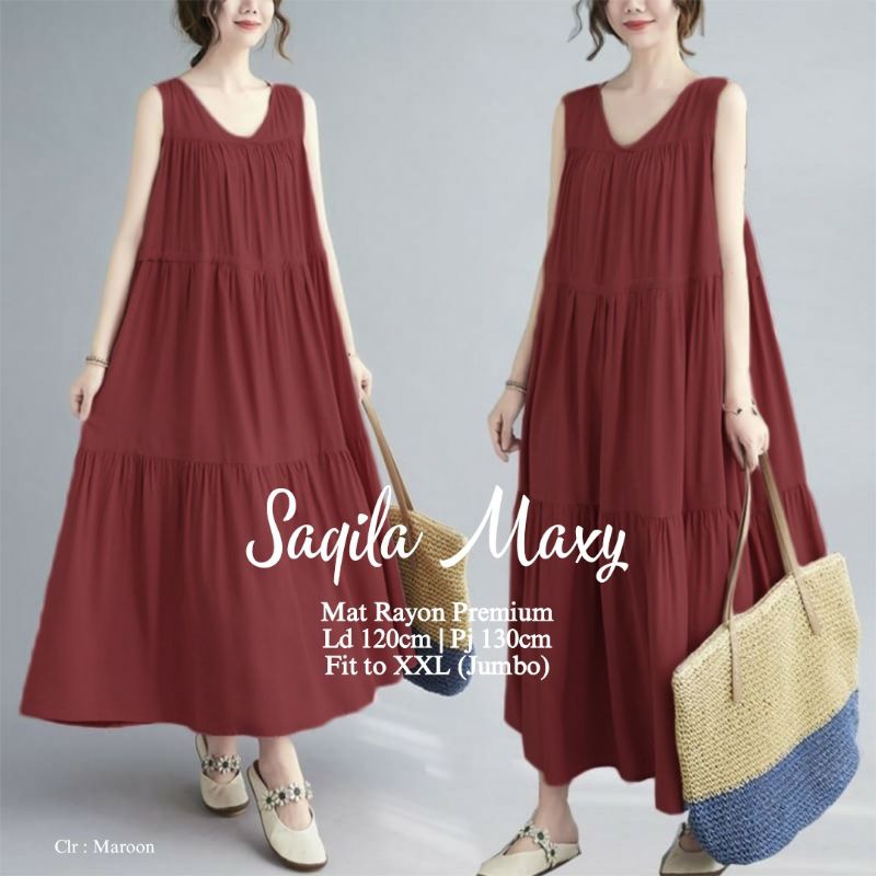 SAQILA MAXY DRES WANITA TERBARU