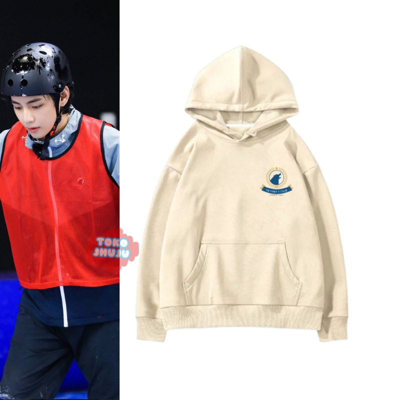 Hoodie Jumper Taehyung Run Bts 2023 Logo Kecil